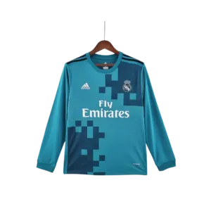 Camiseta Retro Real Madrid 2017/18 Tercera equipación Manga Larga