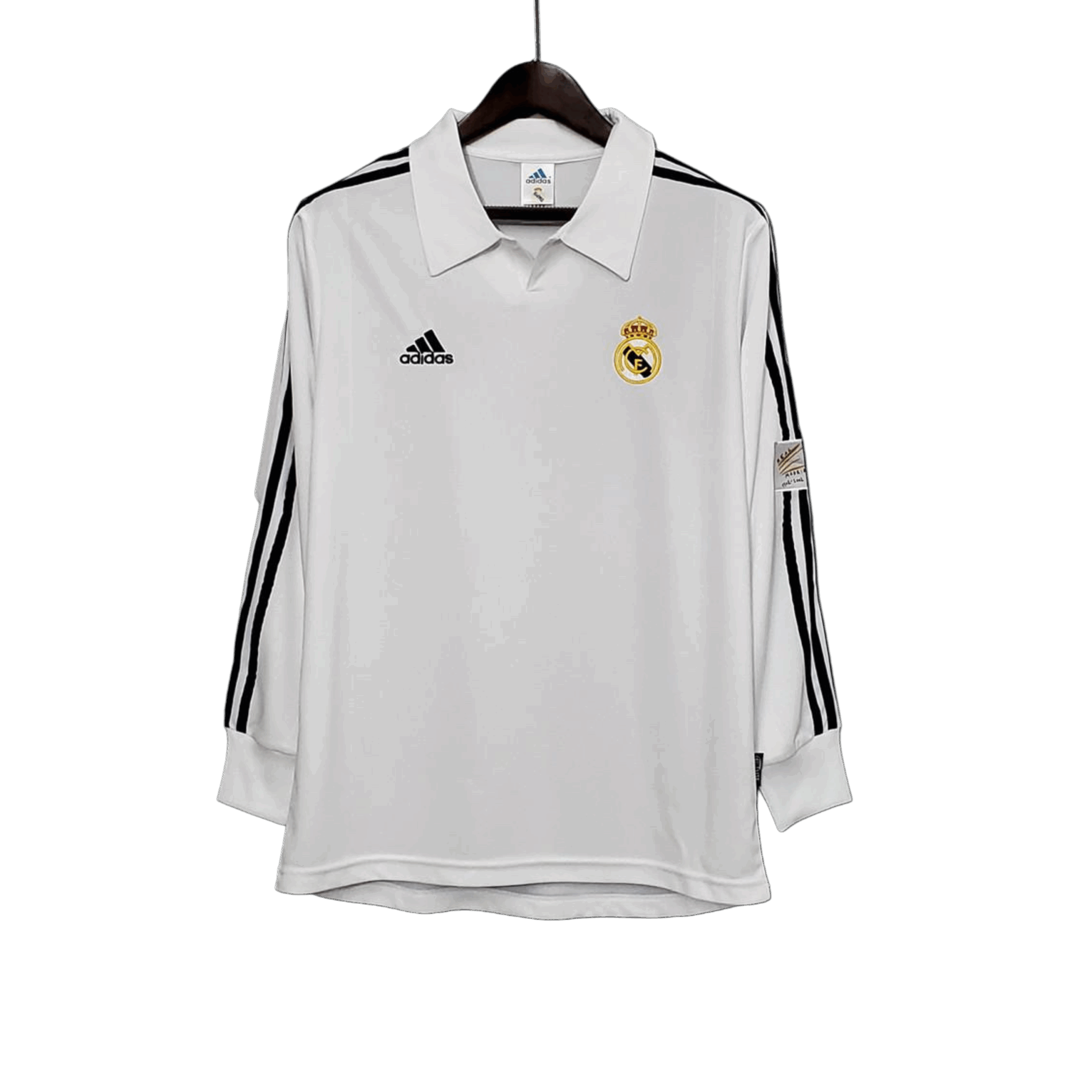 Camiseta Retro Real Madrid Manga Larga 2002 UCL Final