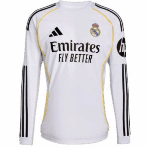 Camiseta Real Madrid Club de Fútbol Manga Larga 2025/26