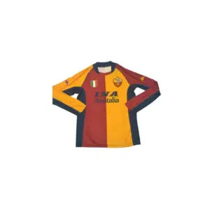 Camiseta Retro AS Roma 2001/02 Manga Larga