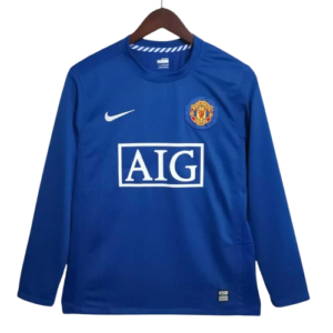 Camiseta Retro Manchester United 2008/09 Manga Larga