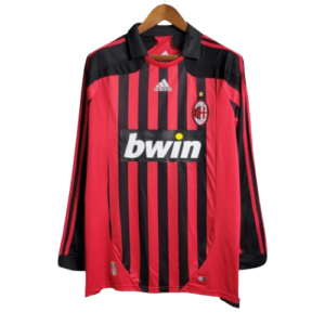 Camiseta Retro AC Milán 2007/08 Manga Larga