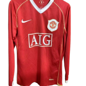 Camiseta Retro Manchester United 2006/07 Manga Larga