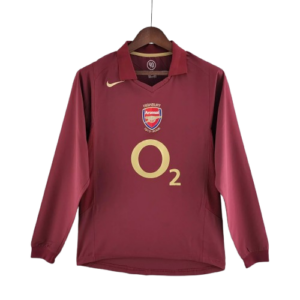 Camiseta Retro Arsenal Football Club 2005/06 Manga Larga