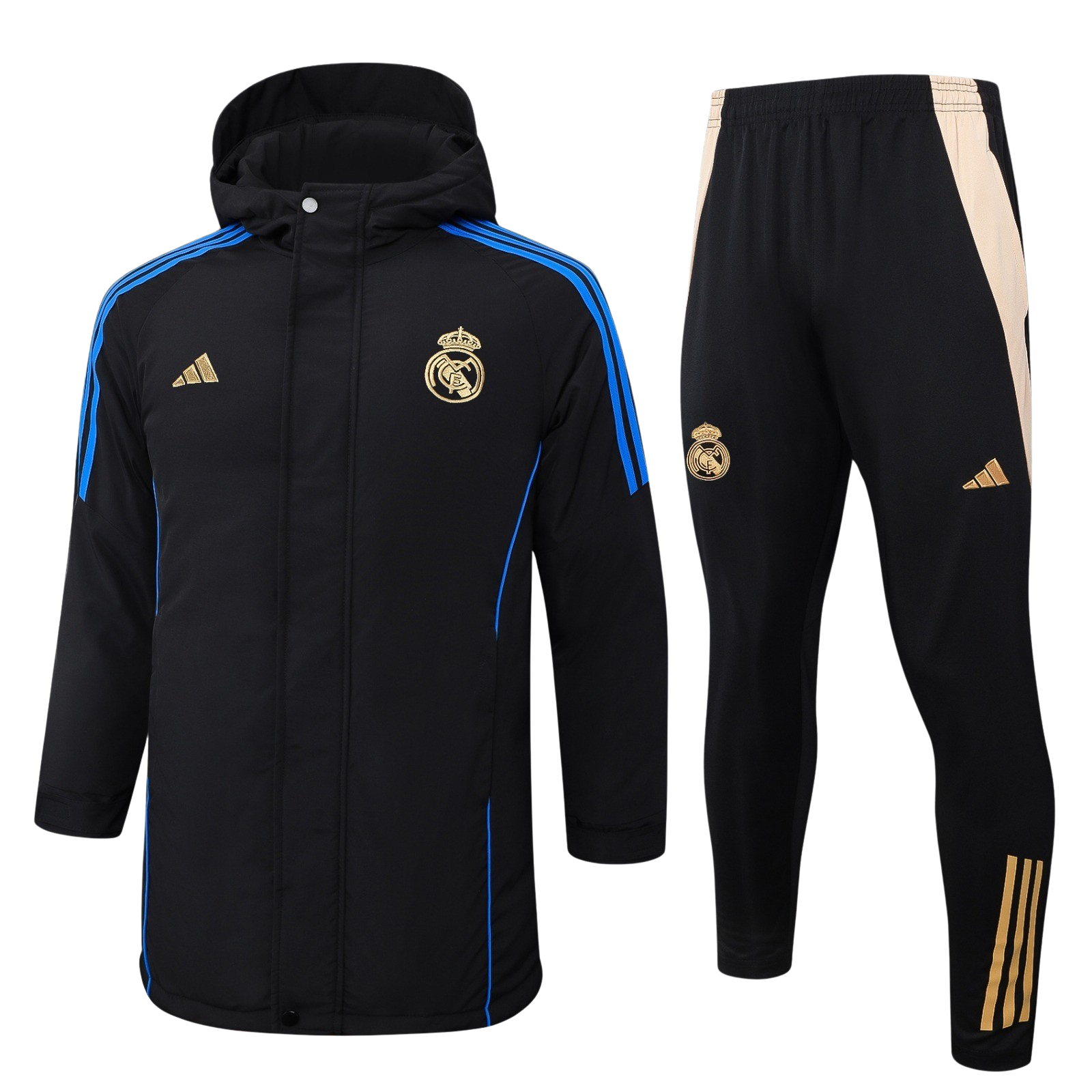 Chándal con Chaquetón Real Madrid | Full Black Details Chándal con Chaquetón Real Madrid | Full Black Details